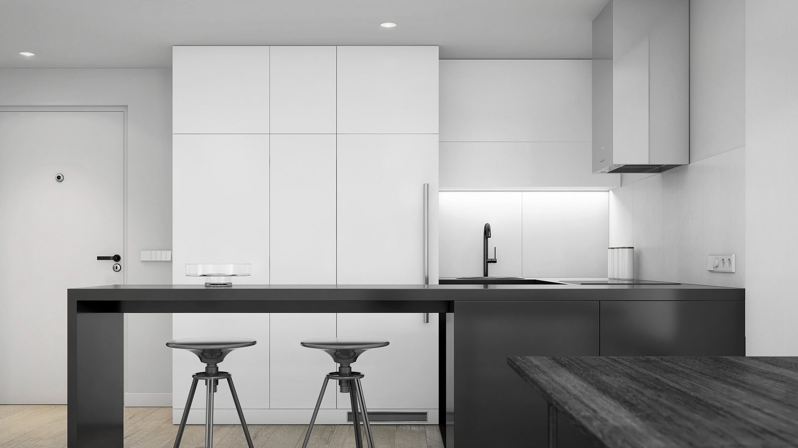 Tối giản xám trắng - Mẫu 07